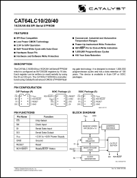 datasheet for CAT64LC10PA-TE13 by 