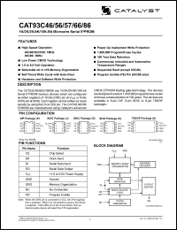 datasheet for CAT93C56U-TE13 by 