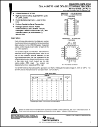 datasheet for SN54HC253J by Texas Instruments