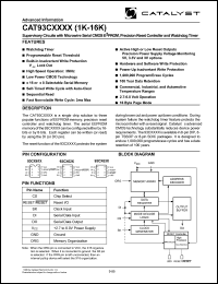 datasheet for CAT93C6633P-45TE13 by 