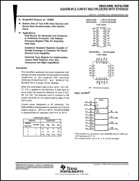 datasheet for SN54LS399J by Texas Instruments