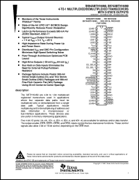 datasheet for SN74ABTH16460DL by Texas Instruments