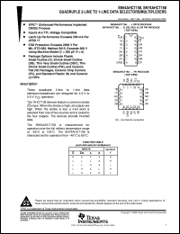 datasheet for SN74AHCT158DBR by Texas Instruments