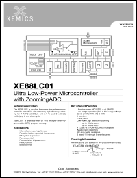 datasheet for XE88LC01ME027 by Xemics