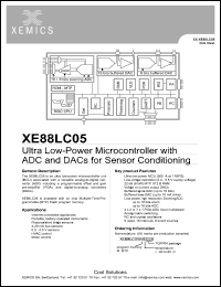 datasheet for XE88LC05ME028 by Xemics