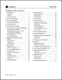 datasheet for GMS81C3004 by 