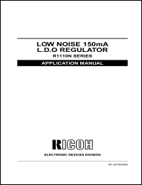 datasheet for R1110N391ATR by 