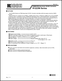 datasheet for R1223N152E-TR by 