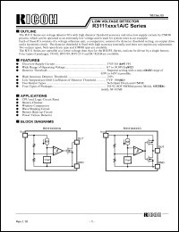 datasheet for R3111E411A-TZ by 