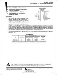 datasheet for SG3524D by Texas Instruments