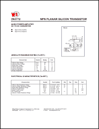datasheet for 2N3772 by Wing Shing Electronic Co. - manufacturer of power semiconductors