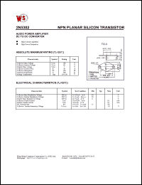 datasheet for 2N5302 by Wing Shing Electronic Co. - manufacturer of power semiconductors