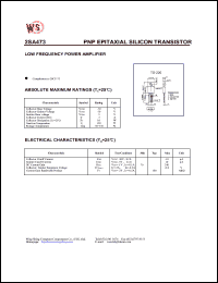 datasheet for 2SA473 by Wing Shing Electronic Co. - manufacturer of power semiconductors