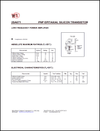 datasheet for 2SA671 by Wing Shing Electronic Co. - manufacturer of power semiconductors