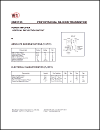 datasheet for 2SB1133 by Wing Shing Electronic Co. - manufacturer of power semiconductors