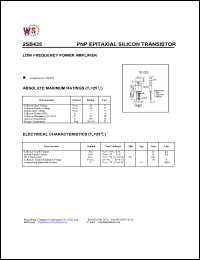 datasheet for 2SB435 by Wing Shing Electronic Co. - manufacturer of power semiconductors