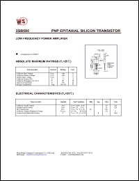 datasheet for 2SB595 by Wing Shing Electronic Co. - manufacturer of power semiconductors