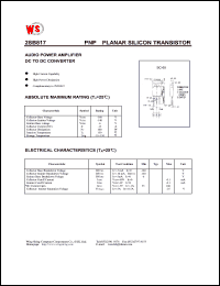 datasheet for 2SB817 by Wing Shing Electronic Co. - manufacturer of power semiconductors