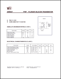 datasheet for 2SB827 by Wing Shing Electronic Co. - manufacturer of power semiconductors