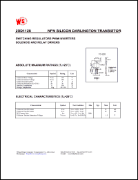 datasheet for 2SD1128 by Wing Shing Electronic Co. - manufacturer of power semiconductors