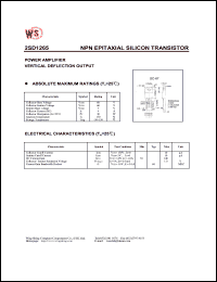 datasheet for 2SD1265 by Wing Shing Electronic Co. - manufacturer of power semiconductors