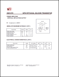 datasheet for 2SD1270 by Wing Shing Electronic Co. - manufacturer of power semiconductors
