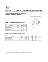 datasheet for 2SD1277 by Wing Shing Electronic Co. - manufacturer of power semiconductors