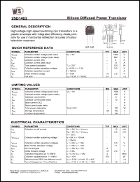datasheet for 2SD1403 by Wing Shing Electronic Co. - manufacturer of power semiconductors
