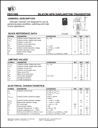 datasheet for 2SD1409 by Wing Shing Electronic Co. - manufacturer of power semiconductors
