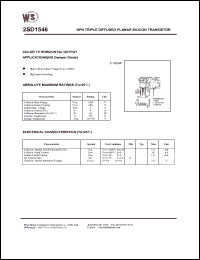 datasheet for 2SD1546 by Wing Shing Electronic Co. - manufacturer of power semiconductors