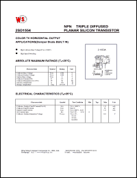 datasheet for 2SD1554 by Wing Shing Electronic Co. - manufacturer of power semiconductors