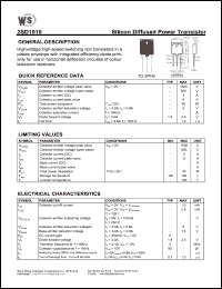 datasheet for 2SD1910 by Wing Shing Electronic Co. - manufacturer of power semiconductors
