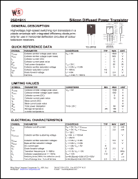 datasheet for 2SD1911 by Wing Shing Electronic Co. - manufacturer of power semiconductors