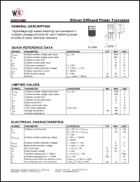 datasheet for 2SD2498 by Wing Shing Electronic Co. - manufacturer of power semiconductors
