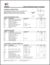 datasheet for 2SD850 by Wing Shing Electronic Co. - manufacturer of power semiconductors