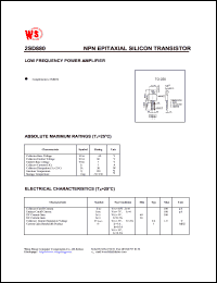 datasheet for 2SD880 by Wing Shing Electronic Co. - manufacturer of power semiconductors