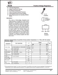 datasheet for 78L08ACZ by Wing Shing Electronic Co. - manufacturer of power semiconductors