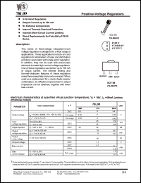 datasheet for 78L09CPK by Wing Shing Electronic Co. - manufacturer of power semiconductors