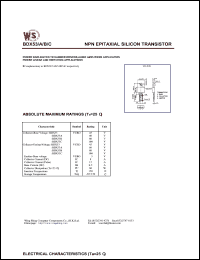 datasheet for BDX53 by Wing Shing Electronic Co. - manufacturer of power semiconductors