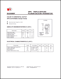 datasheet for BU2508DF by Wing Shing Electronic Co. - manufacturer of power semiconductors