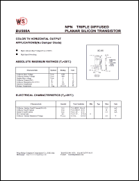 datasheet for BU508A by Wing Shing Electronic Co. - manufacturer of power semiconductors
