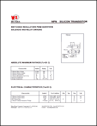 datasheet for BU526A by Wing Shing Electronic Co. - manufacturer of power semiconductors