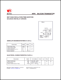 datasheet for BU932 by Wing Shing Electronic Co. - manufacturer of power semiconductors