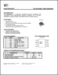 datasheet for KA2410 by Wing Shing Electronic Co. - manufacturer of power semiconductors