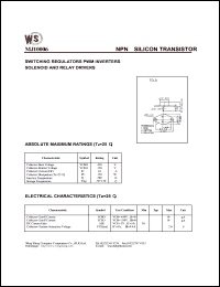 datasheet for MJ10006 by Wing Shing Electronic Co. - manufacturer of power semiconductors