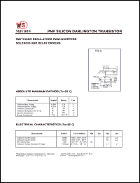 datasheet for MJ11015 by Wing Shing Electronic Co. - manufacturer of power semiconductors