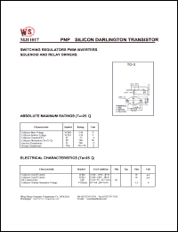 datasheet for MJ11017 by Wing Shing Electronic Co. - manufacturer of power semiconductors
