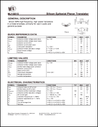 datasheet for MJ15015 by Wing Shing Electronic Co. - manufacturer of power semiconductors