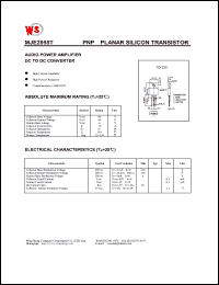 datasheet for MJE2955T by Wing Shing Electronic Co. - manufacturer of power semiconductors