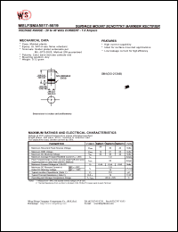 datasheet for MELFSMA5817 by Wing Shing Electronic Co. - manufacturer of power semiconductors